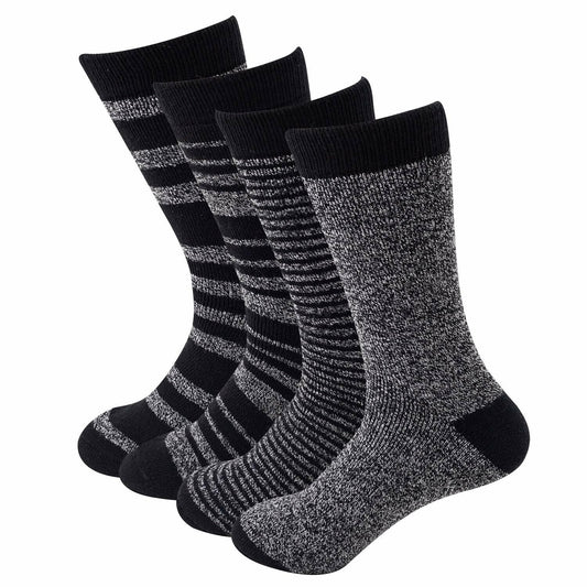 Sock Amazing Thermal Thick Winter Crew Socks Black Size 10-13