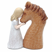 Horse Gifts Girl Embrace Horse Figurine Statue Home Decor Keepsake