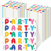 MotiMind 100 Pcs Rainbow Disposable Party Napkins Birthday Supplies
