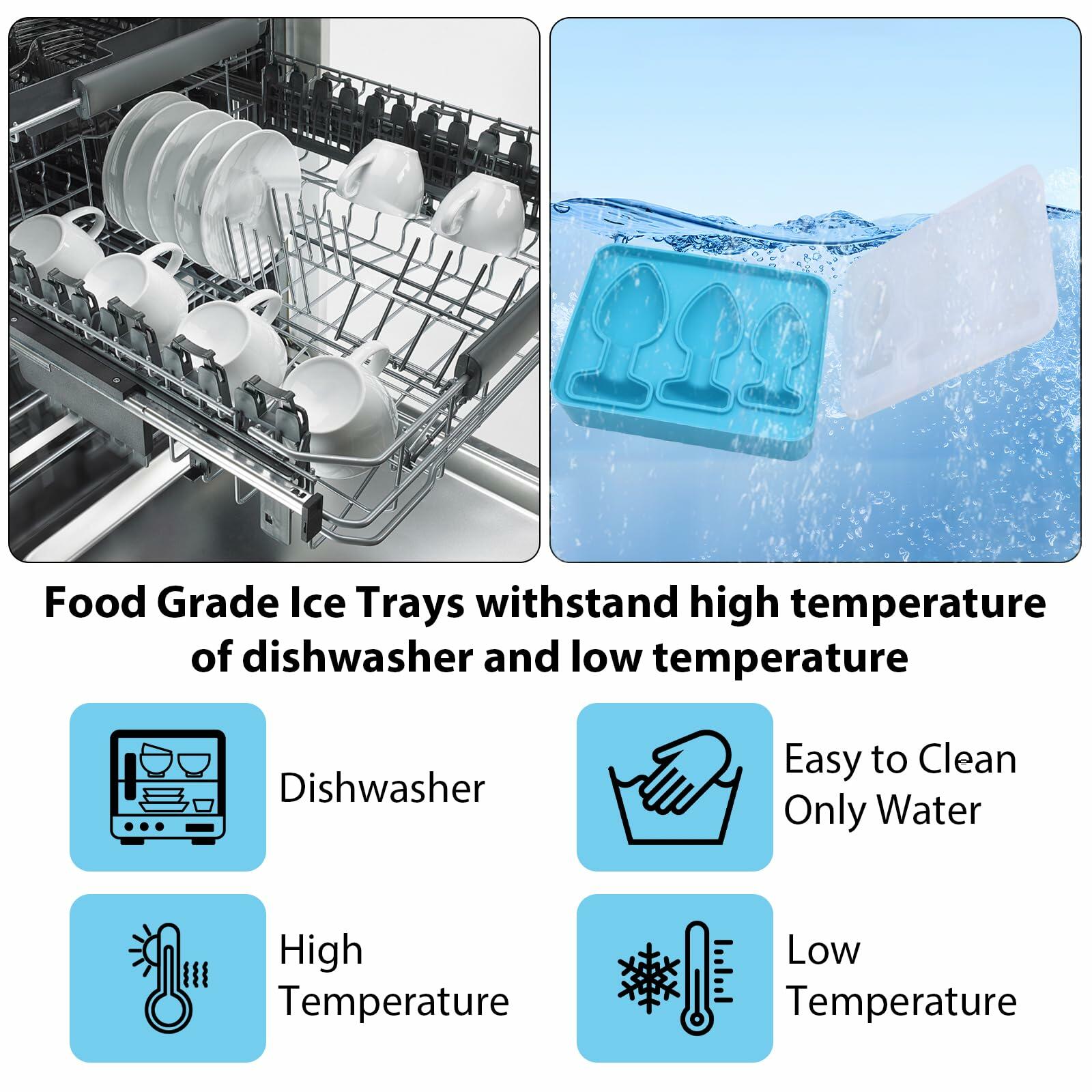CowGoldChild Silicone Ice Cube Tray Mold for Stanley Cup with Lid Fun Gift