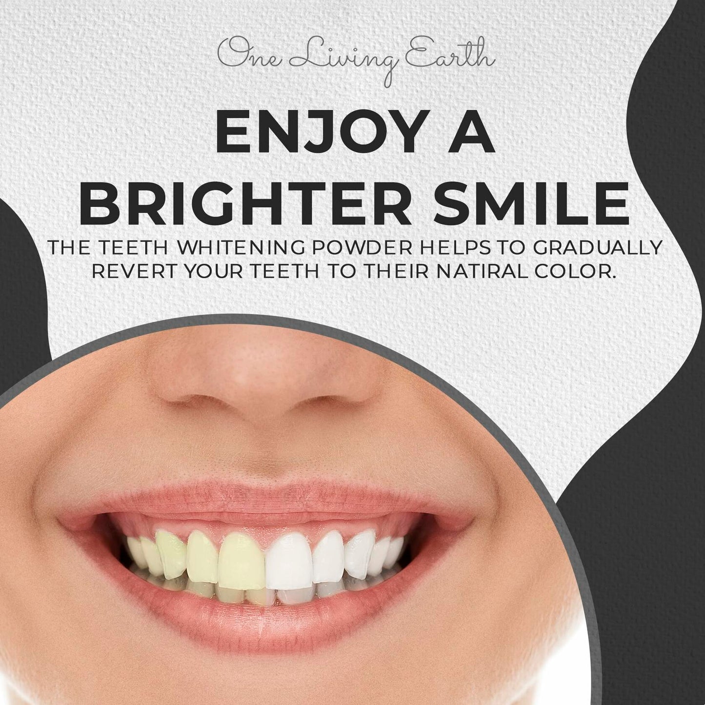 BestBy01/25 Activated Charcoal Powder Teeth Whitener with Bamboo Toothbrush USA