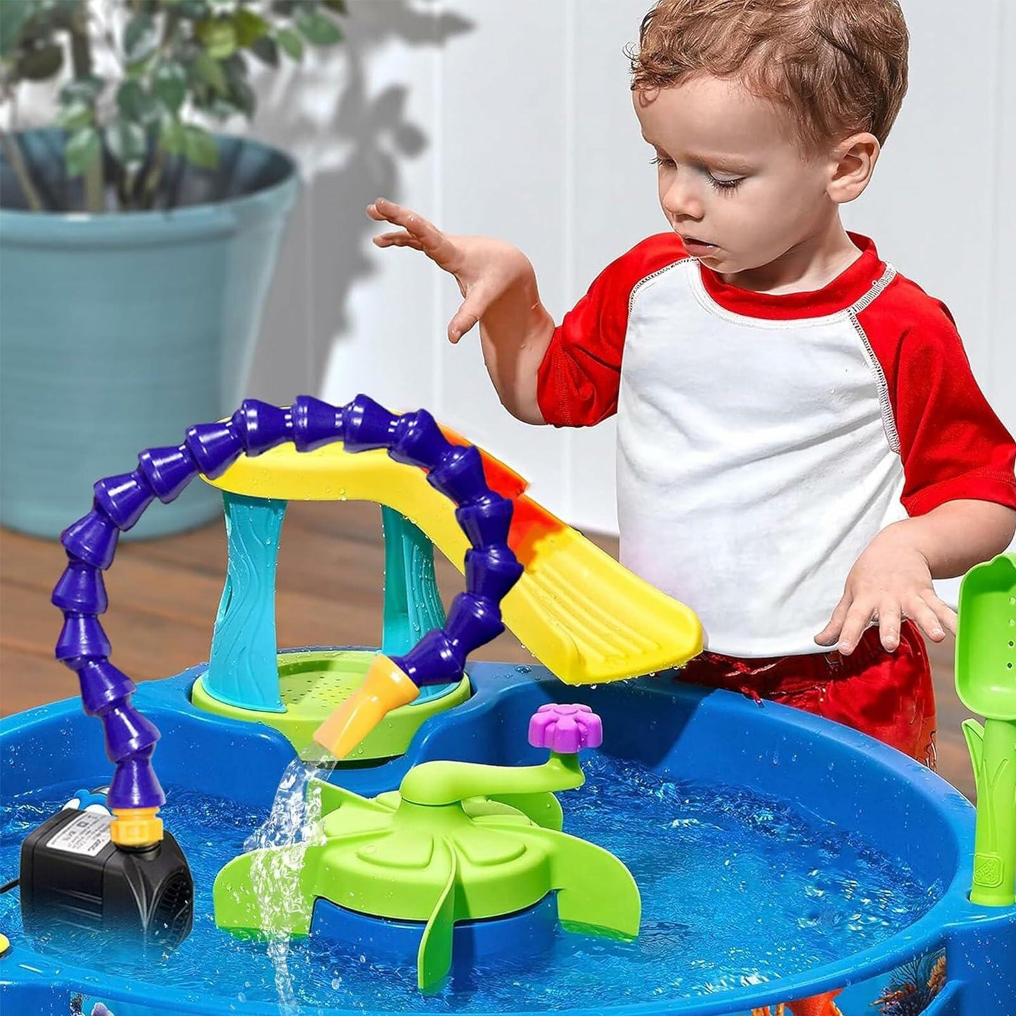 Generic Adjustable Automatic Water Table Pump One Way Universal DIY Outdoor Toy