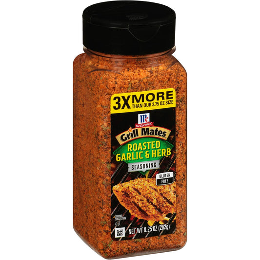 McCormick Grill Mates Roasted Garlic & Herb Seasoning 9.25 oz Exp: 10-12-2026