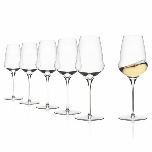 Stölzle Lausitz Cocoon White Wine Glass Set of 6 16.5oz Crystal Clear