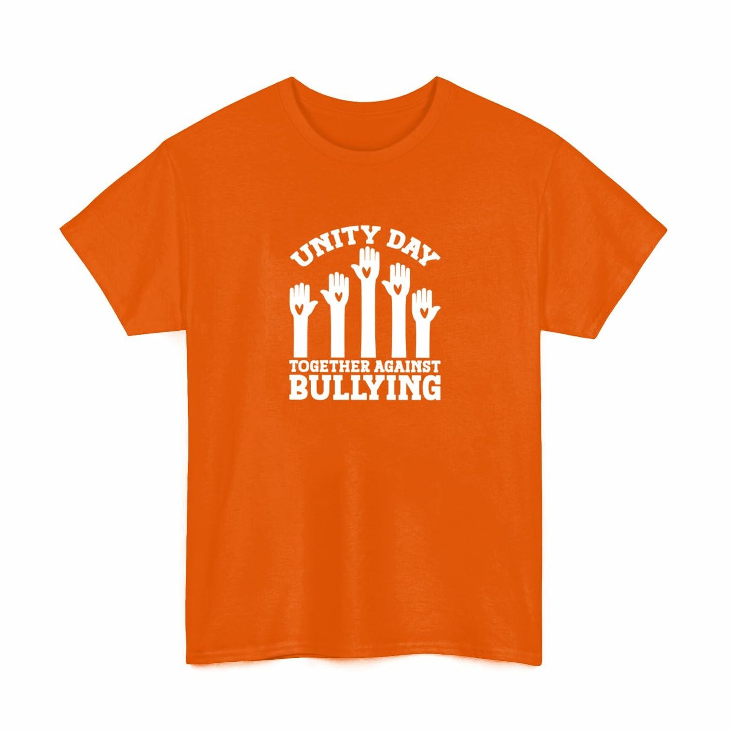 Youth Unity Day Shirt Heart Rainbow Be Kind Anti-Bullying Tee Size 12