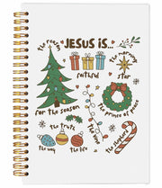 Ecezatik Christmas Notebook Jesus Is the Season 5.5x8.3 Inch Spiral
