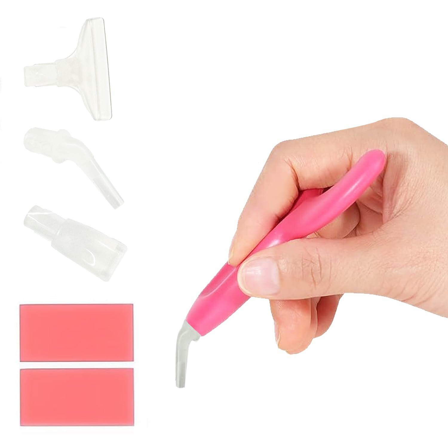 Ergonomic Diamond Art Pen with 3 Plastic Tips Resin Comfort Grip