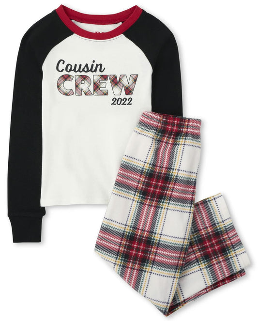 The Children’s Place Family Matching Christmas Holiday Fleece Pajamas XXL