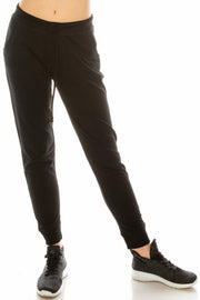 Eevee Women's Casual Jogger Pants Sweatpants Relaxed Fit Black Size M