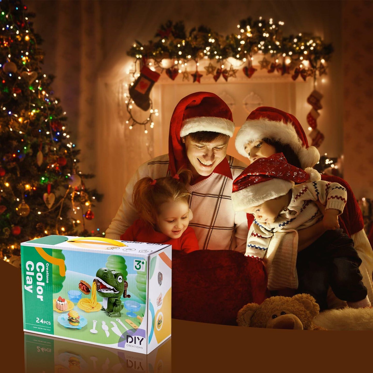 Play Dough Dinosaur Set Bulk Pack Noodle Maker Toy Kids Ages 4-8