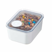 iDesign Small Kitchen Canister w/ Airtight Lid White 6.3"x4.8"x2.9"