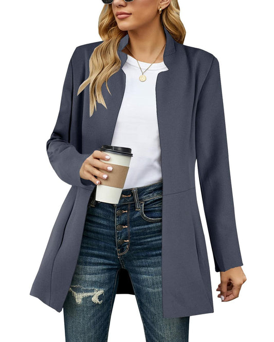 Grlasen Women's Wool Pea Coat Lapel Slim Fit Winter Jacket Size XL