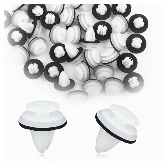 IHOTDER 50PCS Door Trim Panel Retainer Clips White for Toyota Lexus Scion