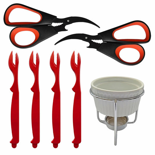 Seafood Tools Set Crab Leg Crackers Lobster Picks Shellfish Forks
