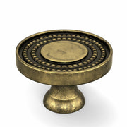 Homdiy 10 Pack Solid Gold Brass Knurled Zinc Alloy Cabinet Knobs Drawer