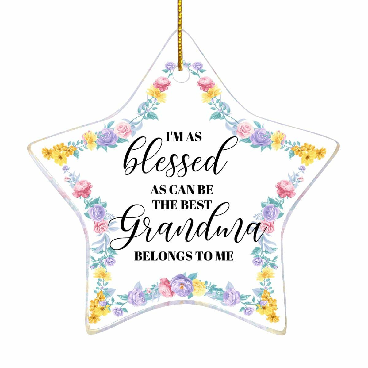 Grandma Gift Christmas Ornament Strong Loving Protective Best Grandma Gift