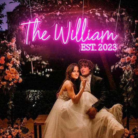 Neon Sign LED Wall Decor Pink Blue USB Powered Dimmable Light