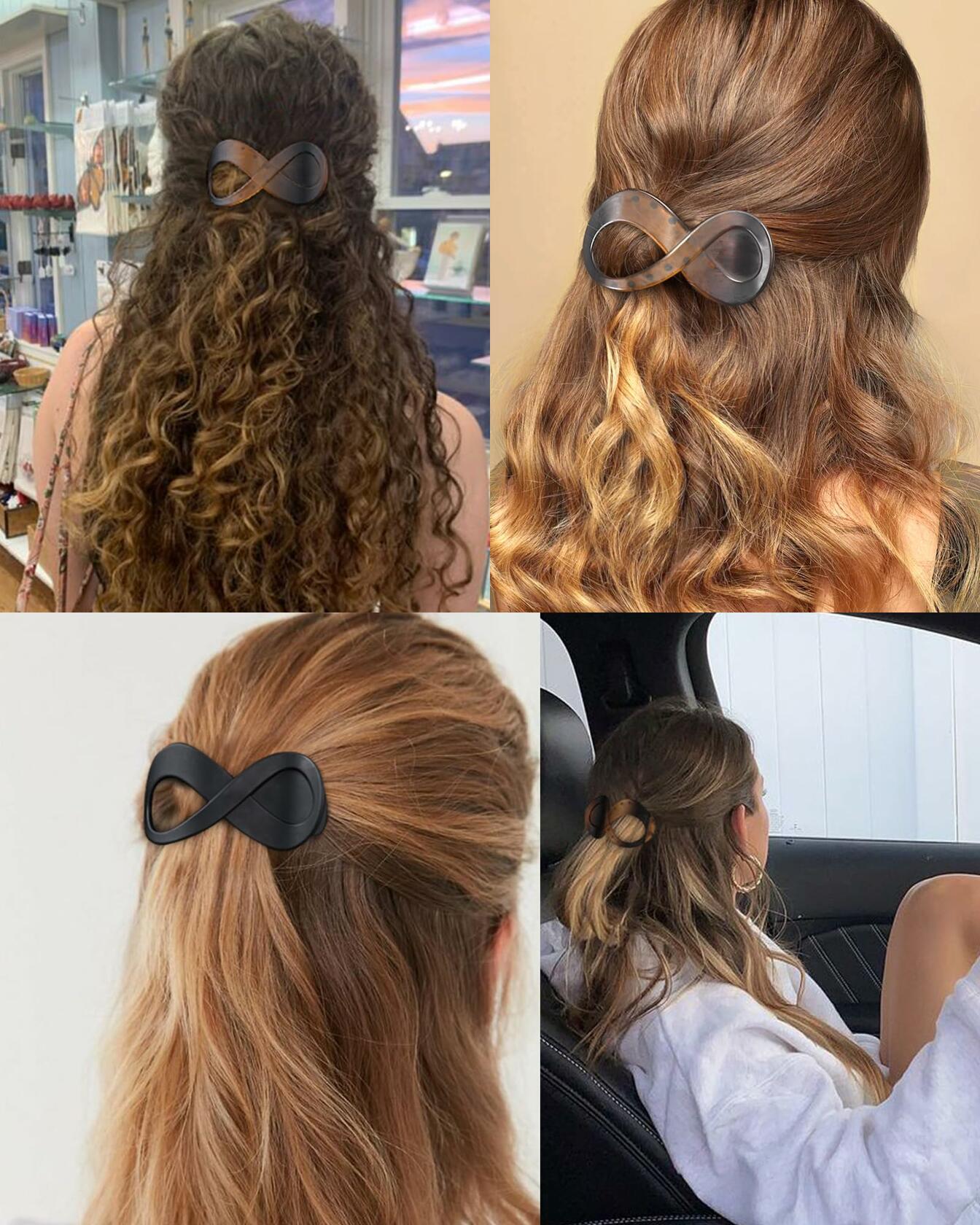 Yanibest 2pcs 3.3in French Concord Hair Clips for Thick Hair Women Girls