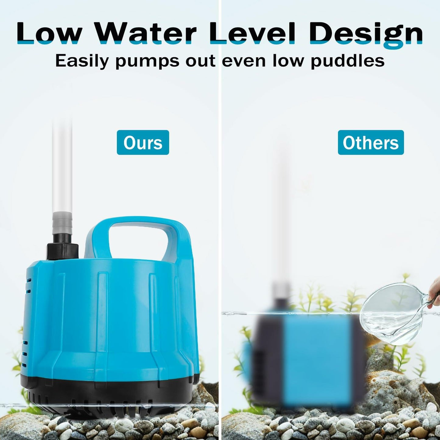Submersible Water Pump 120W 1189GPH Quiet Aquarium Pond Fountain Pump
