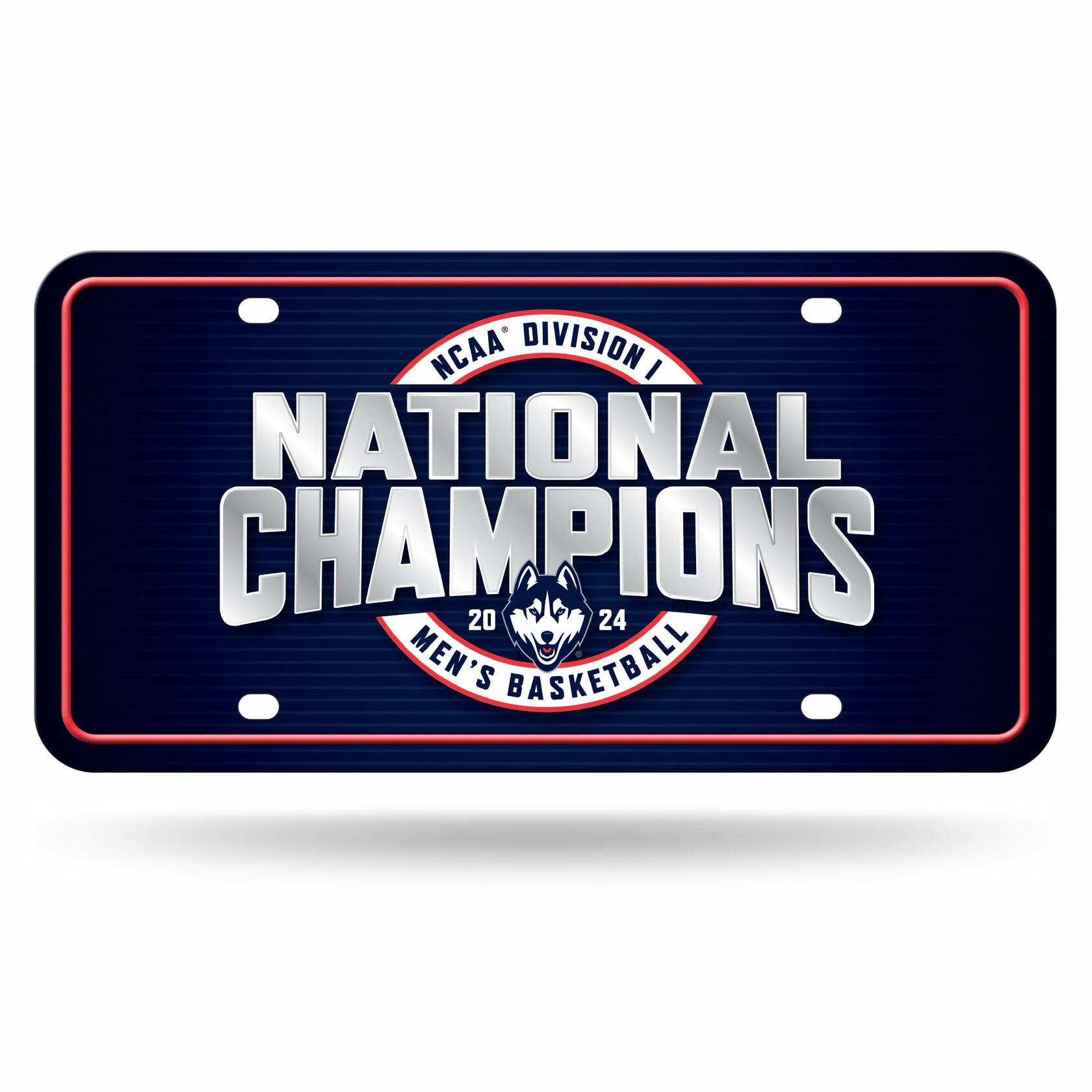 Rico Industries NCAA Connecticut Huskies 2024 Basketball Metal Tag