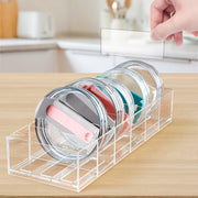 Gracenal Acrylic Tumbler Lid Organizer for Stanley 40oz Yeti Lids Clear