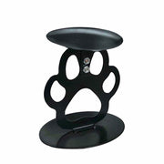 Ctpeng Cat Paw Candle Holder Metal Non Slip Black 3.94x3.15x4.33in