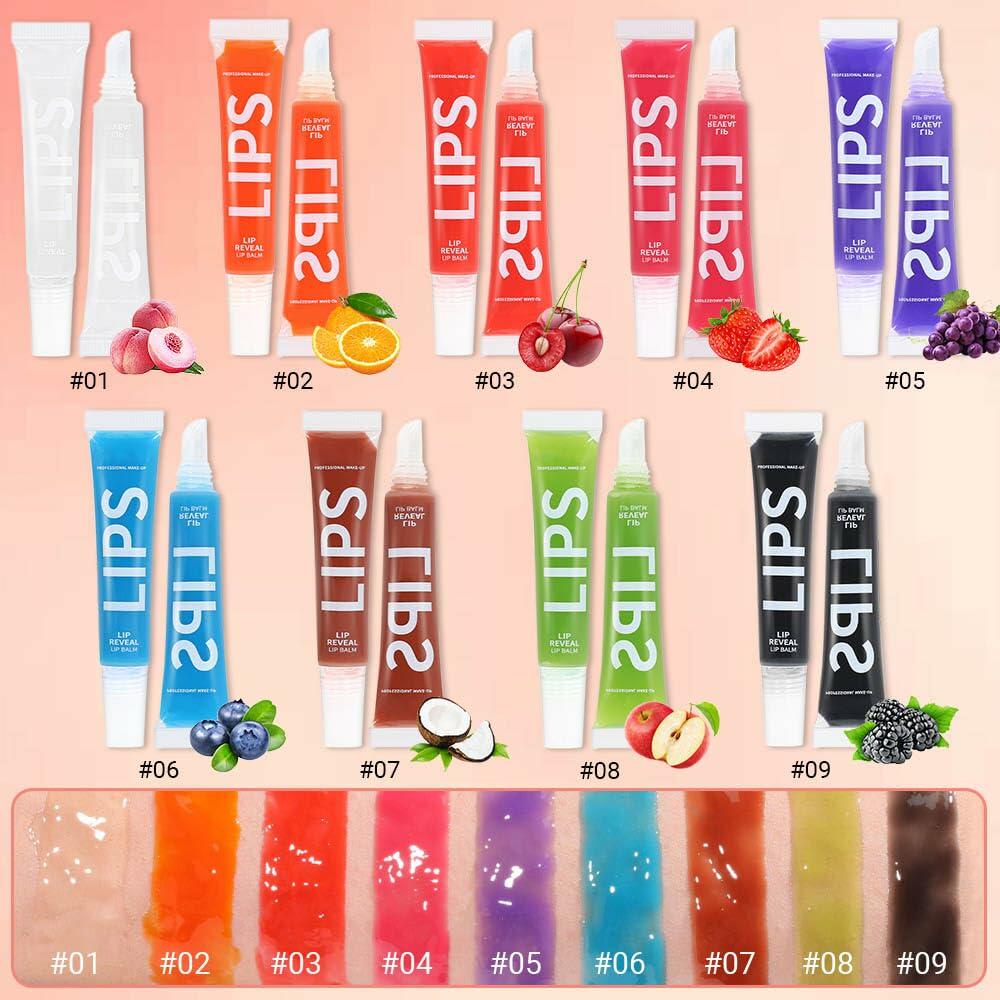 Mirror Fruit Lip Oil Hydrating Gloss Balm 08#Apple Natural Moisturizing