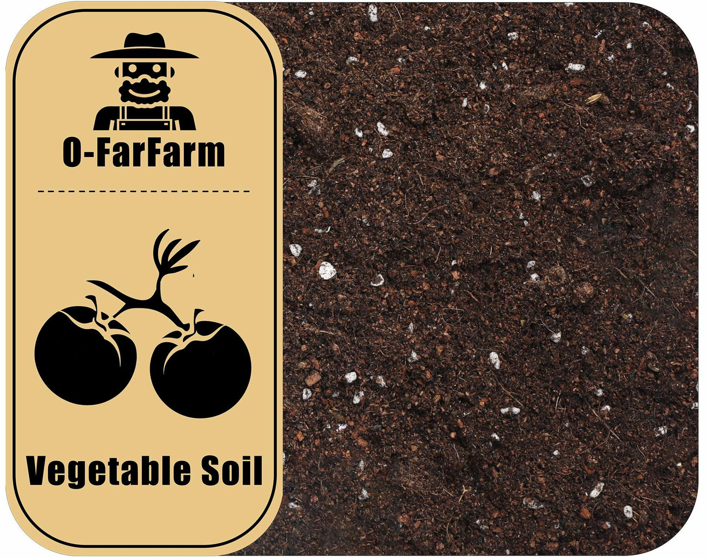O-FarFarm Organic Potting Soil Mix 2qt Vegetable & Indoor Plants Soil
