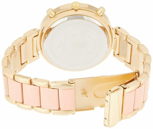 U.S. Polo Assn. Women's USC40063 Gold-Tone Pink Bracelet Watch