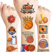 Basketball Temporary Tattoos Party Favors Kids Gift 0.04lb Pack