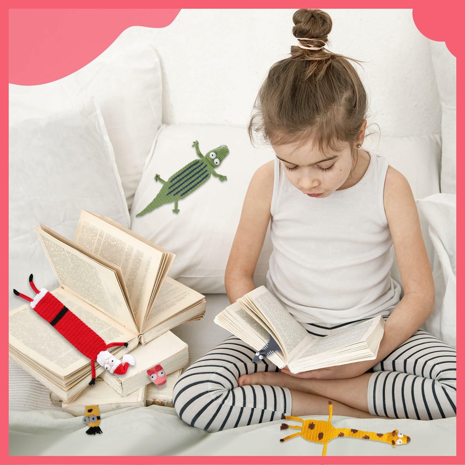 Crochet Santa Bookmark Kawaii 3D Christmas Gift for Kids Women