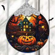 The Haunted House Stained Glass Christmas Ornament Holiday Decoration