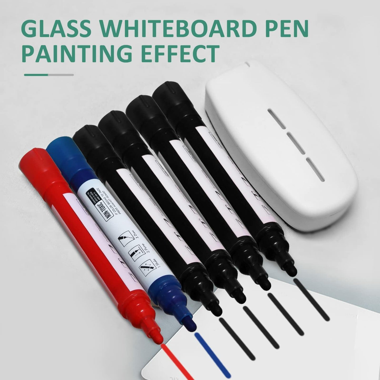 ZHIDIAN Dry Erase Board Eraser with Spray White Microfiber Pads