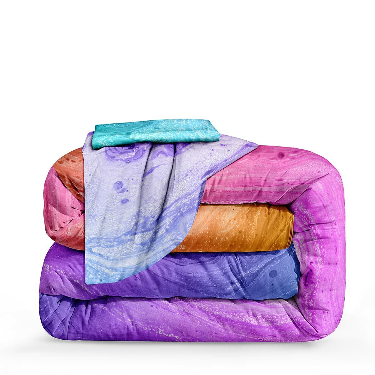 lris Bedding Ocean Beach Comforter Set Queen Teal 1 Comforter 2 Pillowcases