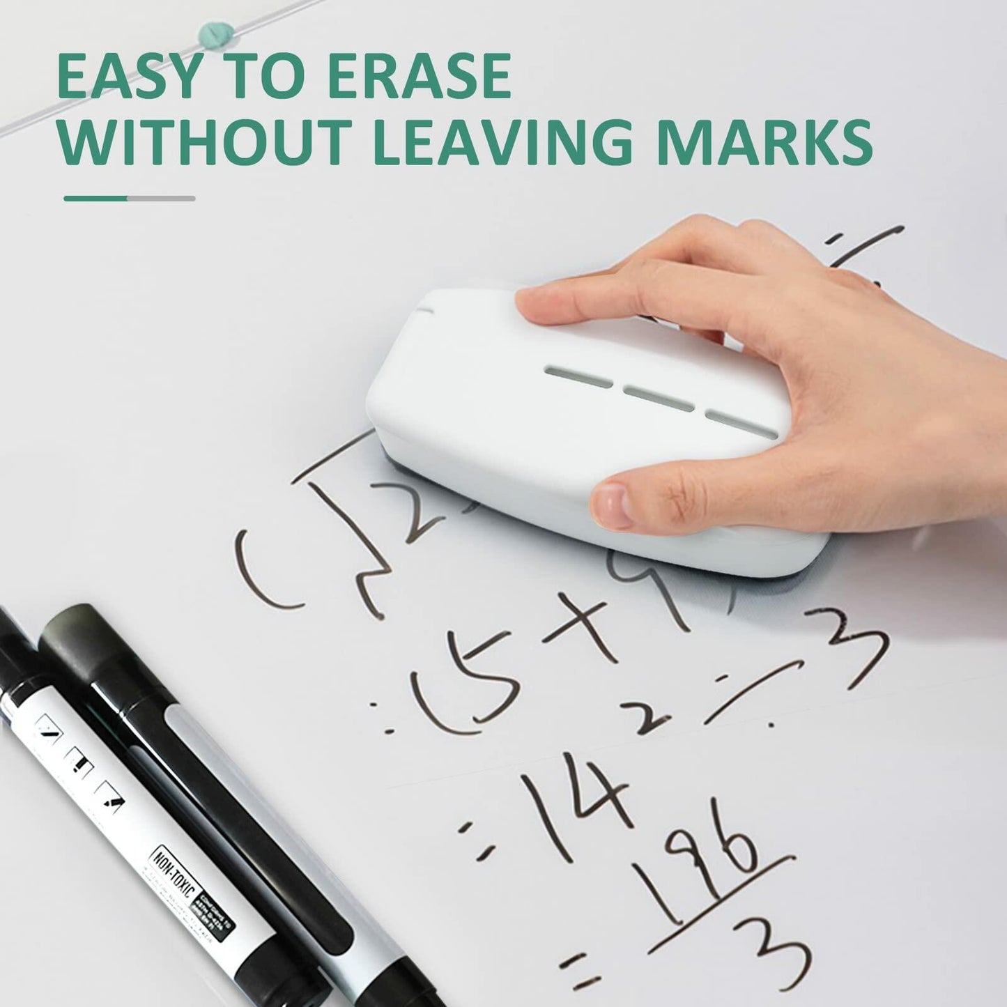 ZHIDIAN Dry Erase Board Eraser with Spray White Microfiber Pads