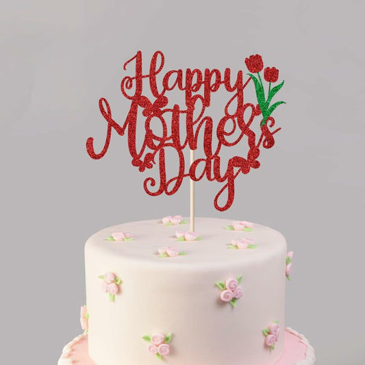 Happy Mother's Day Best Mom Ever Cake Topper Party Decoration