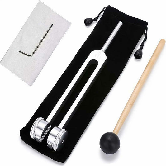 Vemise 128 Hz Tuning Fork Set for Healing Chakra Sound Therapy Yoga