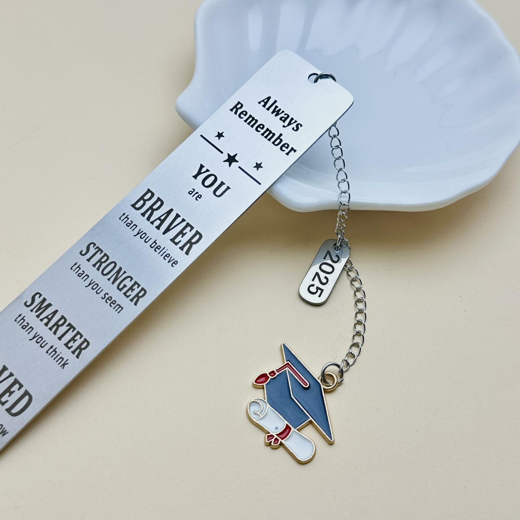 LovizoL Class of 2025 Graduation Bookmark Inspirational Christian Gift