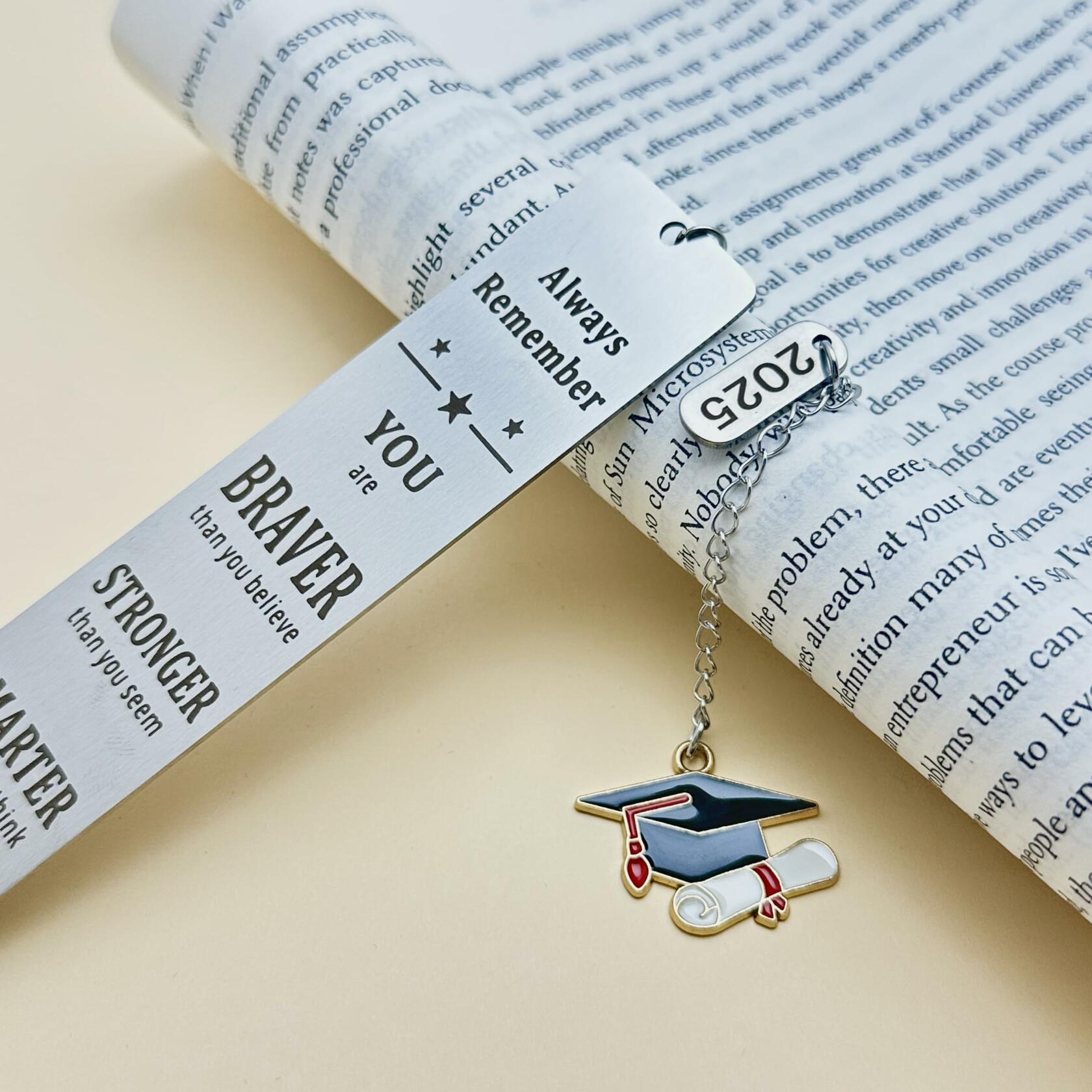 LovizoL Class of 2025 Graduation Bookmark Inspirational Christian Gift