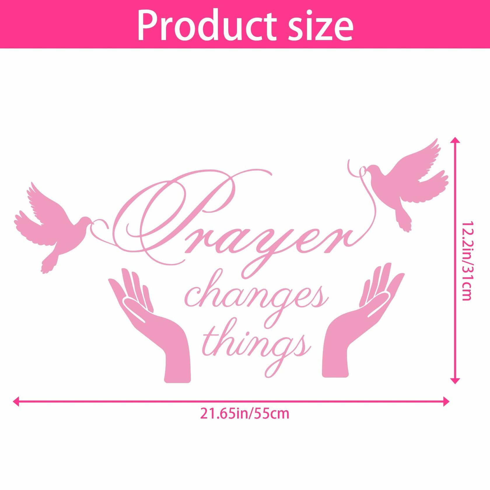 Scripture Wall Decals Inspirational Christian Bible Verse Prayer Stickers
