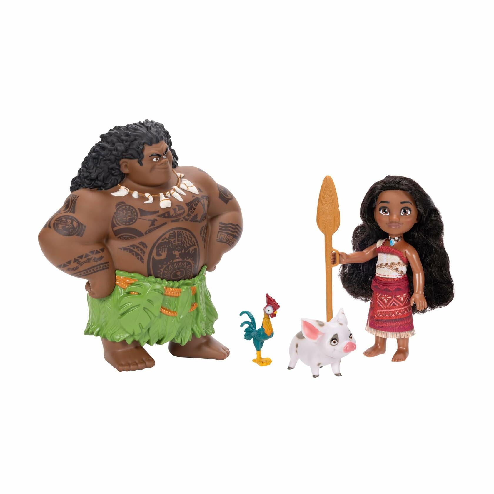 Disney Moana 2-Piece Doll Set Moana & Maui 6-Inch with Pua & Hei Hei