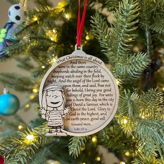 Wooden Christmas Ornaments Elephant Friendship Gifts for Women Sister 5PCS