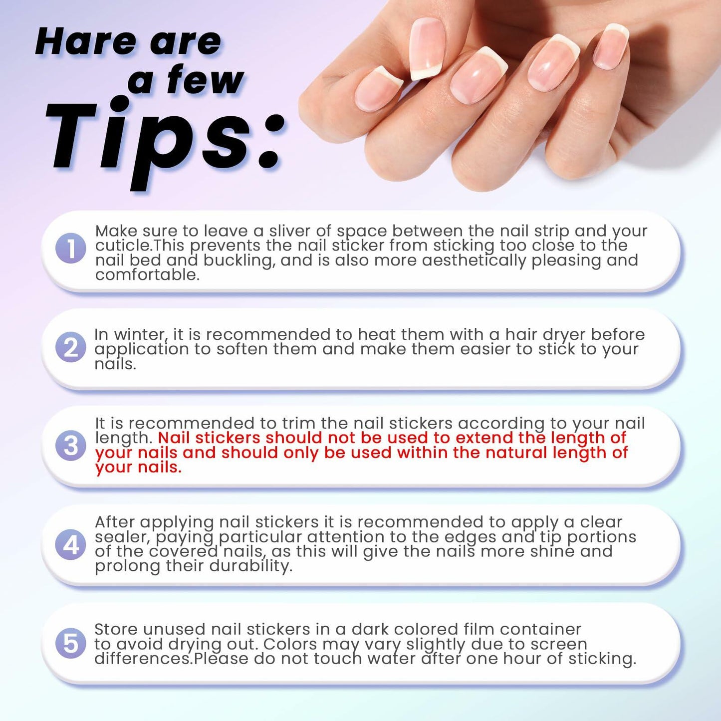 Oauee Semi Cured Gel Nail Strips 20 Stickers Anthracite Gray UV/LED Lamp