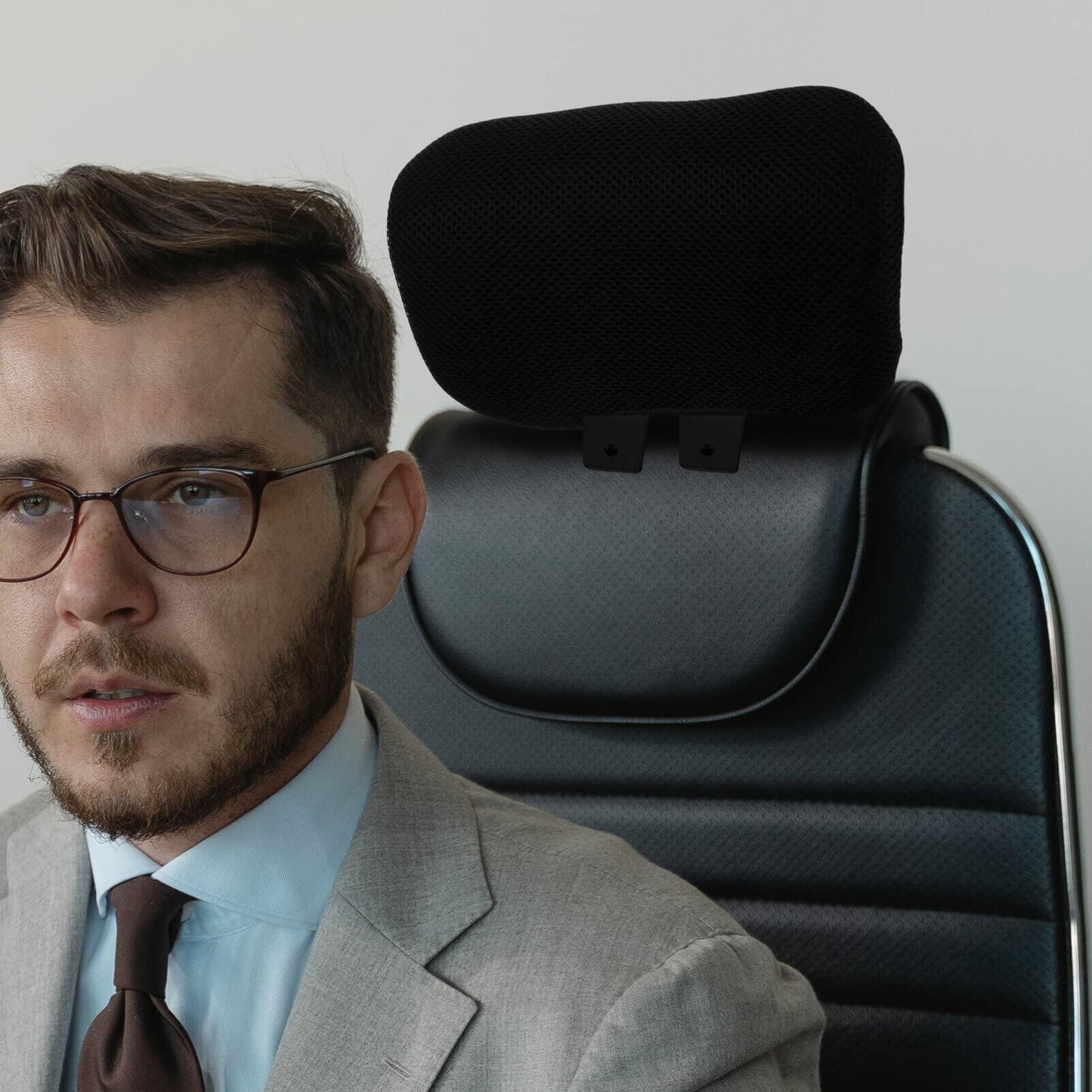 [Like_new] Tofficu Adjustable Ergonomic Mesh Headrest for Office Chair Black