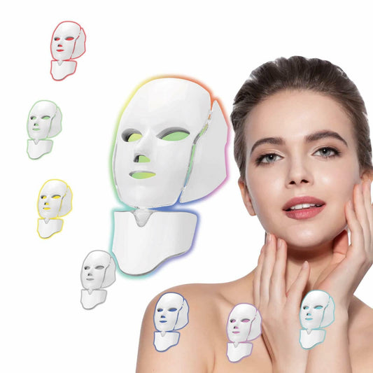 DELOO LED Facial Mask Device Seven-Colors Light Multi-Color Therapy