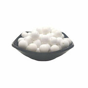 Alenybeby Silicone Pearl Beads 15mm 100pcs Round White Loose Beads