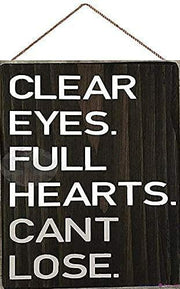 ELEtina Rustic Wooden Sign Friday Night Lights Quote 8x12 inch