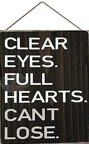 ELEtina Rustic Wooden Sign Friday Night Lights Quote 8x12 inch