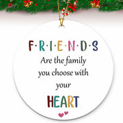 Friend Gifts Hanging Ornament Friendship Heart Christmas Tree Decoration