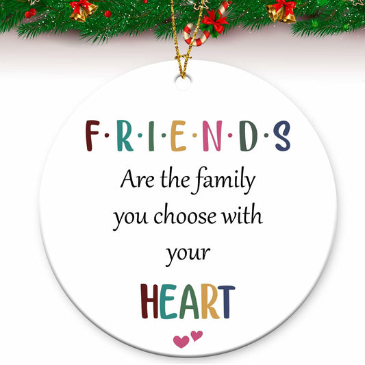 Friend Gifts Hanging Ornament Friendship Heart Christmas Tree Decoration